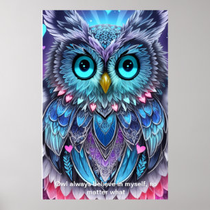 Poster Palavras Sentidas de Coruja: Um Presente Personali