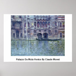 Pôster Palazzo a Dinamarca Mula Veneza por Claude Monet