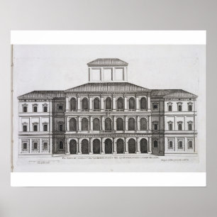 Pôster Palazzo Barberini no Quirinale, terminado 1630,
