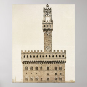 Poster Palazzo Vecchio, ou o della Signoria de Palazzo,