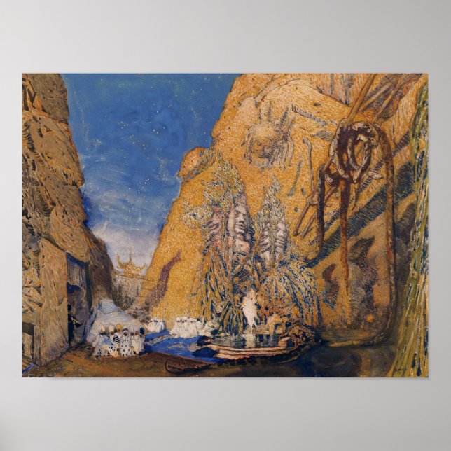 Pôster Palco definido para "Dieu Bleu" (Frente)