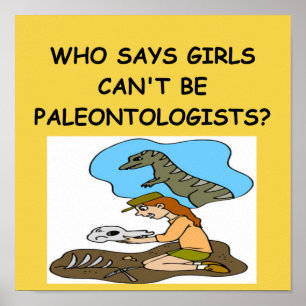 Poster Paleontologist da MENINA