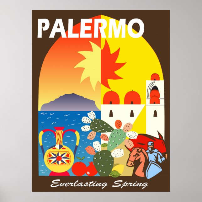 Poster Palermo, Primavera Everduradouro (Frente)