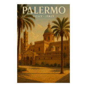 Pôster Palermo — Sicília — Itália, viagem