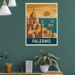 Poster Palermo Vintage Travel
