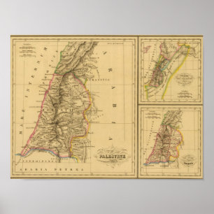 Pôster Palestina, o reino dos Israelites