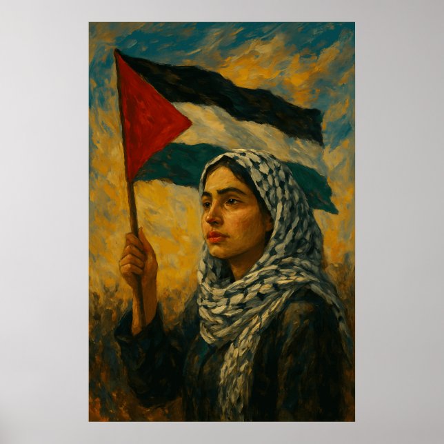 Poster Palestina Resiste | Será Livre  (Frente)