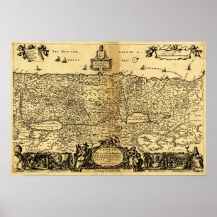 Pôster PalestinaMapaPanorâmicoPalestina 2