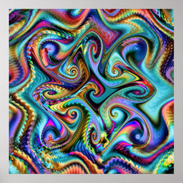 Poster Paleta de inverno Fractal