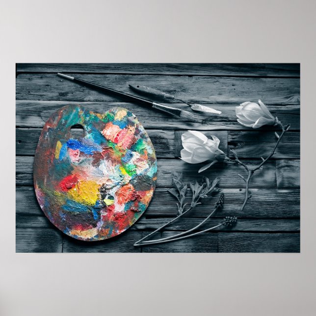 Pôster Paleta de pintores (Frente)