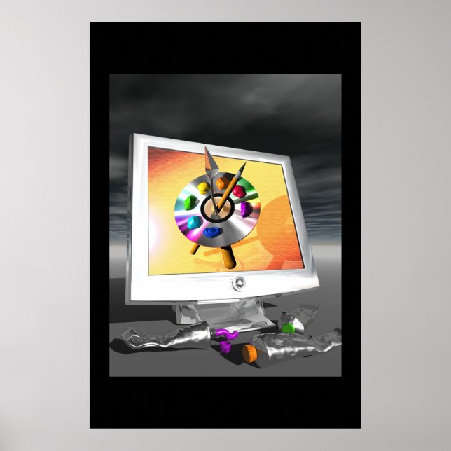 Poster Paleta digital (Frente)