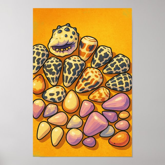 Poster Paleta do Oceano (Frente)