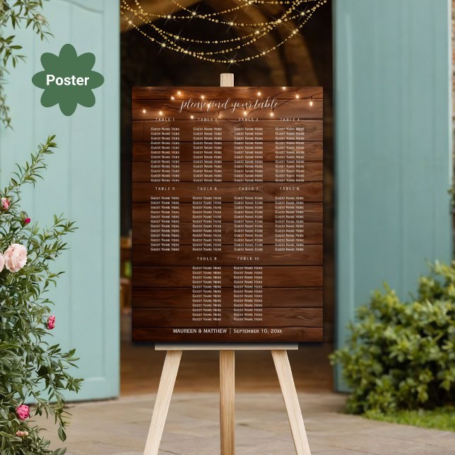 Poster Palha De Madeira Marrom Luzes 10 Mesas Sentadas De (Criador carregado)