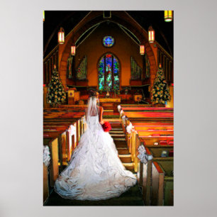 Poster Palhaça Branca de Casamento de Inverno do Natal Br