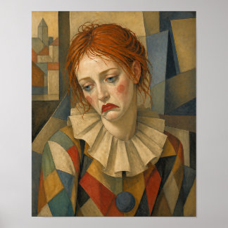 Poster Palhaça Feminina Triste