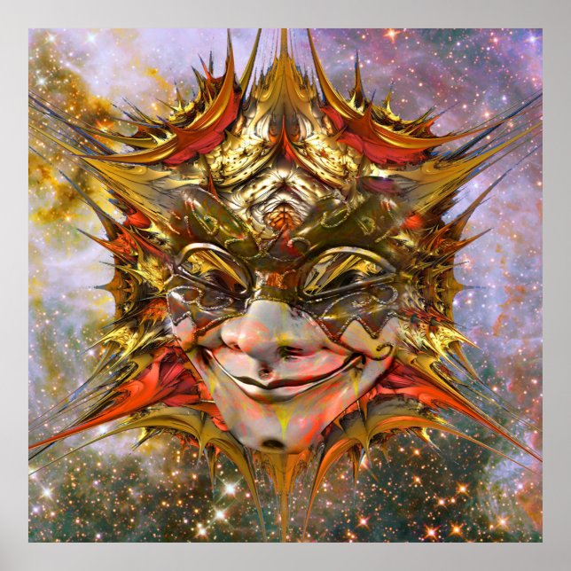 Pôster Palhaço de estrela (Frente)