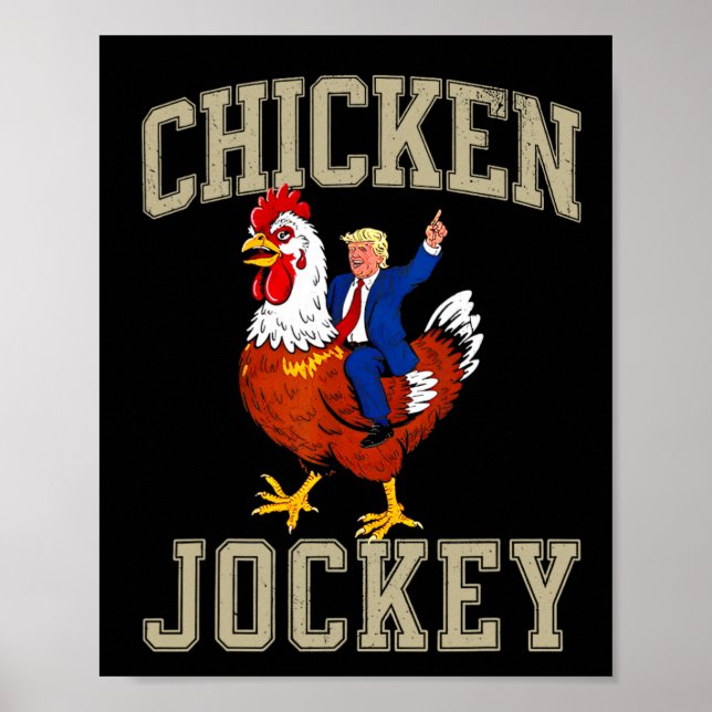Poster Palhaço do Frango Jockey Trump  (Frente)