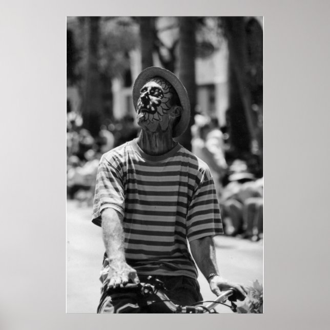 Pôster palhaço preto e branco (Frente)