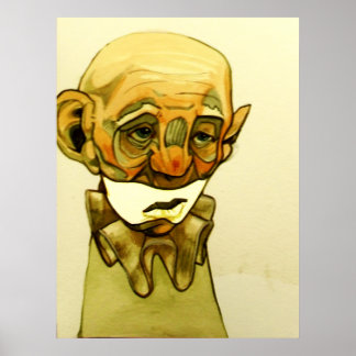 Pôster palhaço triste