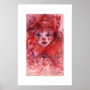 POSTER PALHAÇO VERMELHO PEQUENO