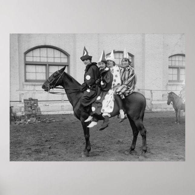 Pôster Palhaços em um Cavalo (Frente)