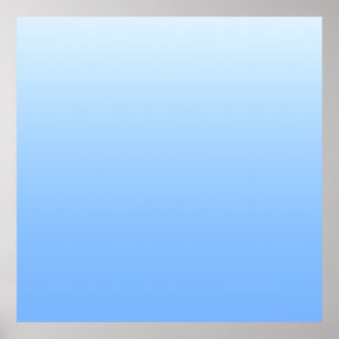 Poster Pálido fundo azul-ombre