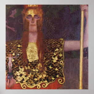 Pôster Pallas Athena por Gustav Klimt