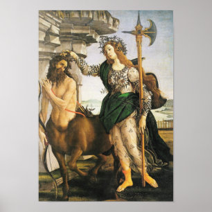 Pôster Pallas & Centaur, Botticelli Renascentisance Fine