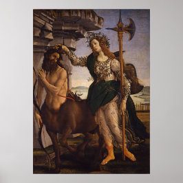 Poster Pallas e o Centauro por Botticelli