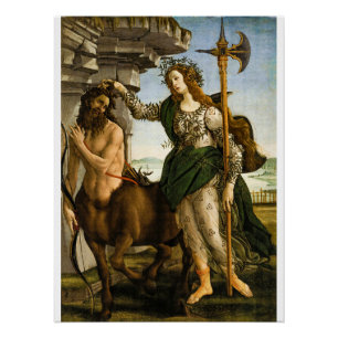 Pôster Pallas e o Centauro por Sandro Botticelli