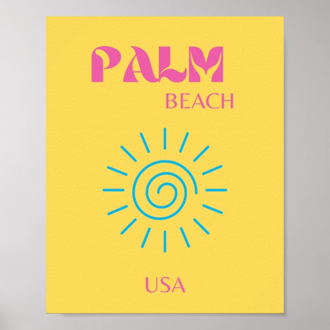 POSTER PALM BEACH (Frente)
