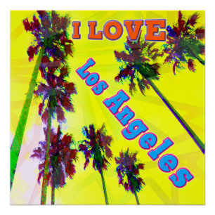 Pôster "Palm Sky: EU AMO Los Angeles 2" Poster