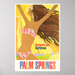 Poster Palm Springs Art California Print American Travel