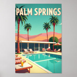 Poster Palm Springs – Paraíso Retro