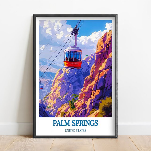 Poster Palm Springs Print - Palm Springs Aerial Tramway  (Criador carregado)