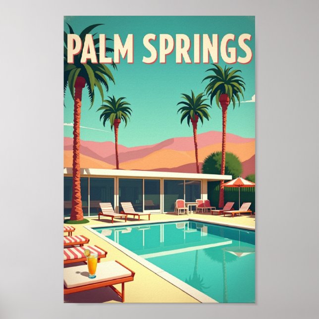 Poster Palm Springs – Retro Paradise (Frente)