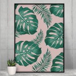 Poster Palma Rosa Tropical e Verde deixa um padrão perfei<br><div class="desc">A Palma Tropical Rosa e Verde Deixa o Padrão Invisível é um design vibrante e vivo que apresenta uma variedade de folhas de palma rosa e verde dispostas em um padrão repetitivo. O padrão tem um layout perfeito, o que significa que as bordas do design se combinam perfeitamente para criar...</div>