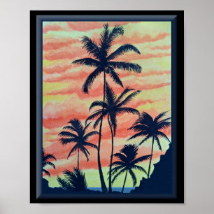 Poster Palmas de Coco do Havaí