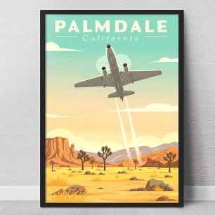 Poster Palmdale Califórnia Vintage
