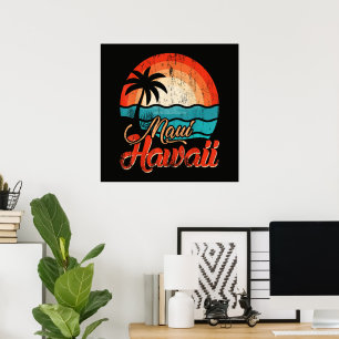 Poster Palmeiras Praia Havaiana