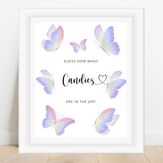 Poster Palpite de borboleta quantos doces (Criador carregado)
