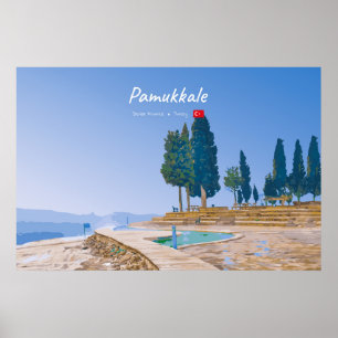 Poster Pamukkale, Turquia - Piscinas Termais