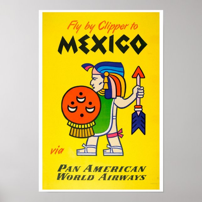 Poster Pan America Airways México (Frente)