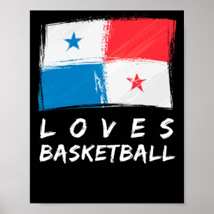 Poster Panamá ama Basquete