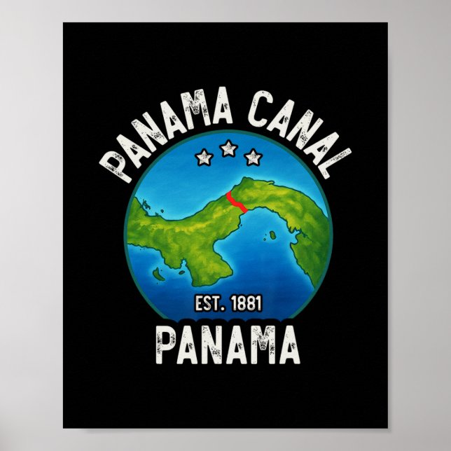 Poster Panama Canal Est.1881  (Frente)