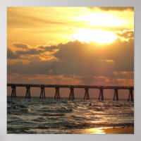 Panamá City Beach Pier Sunset