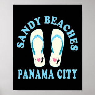 Poster Panamá City Vacation Sandy Beaches I Heart Sacudir
