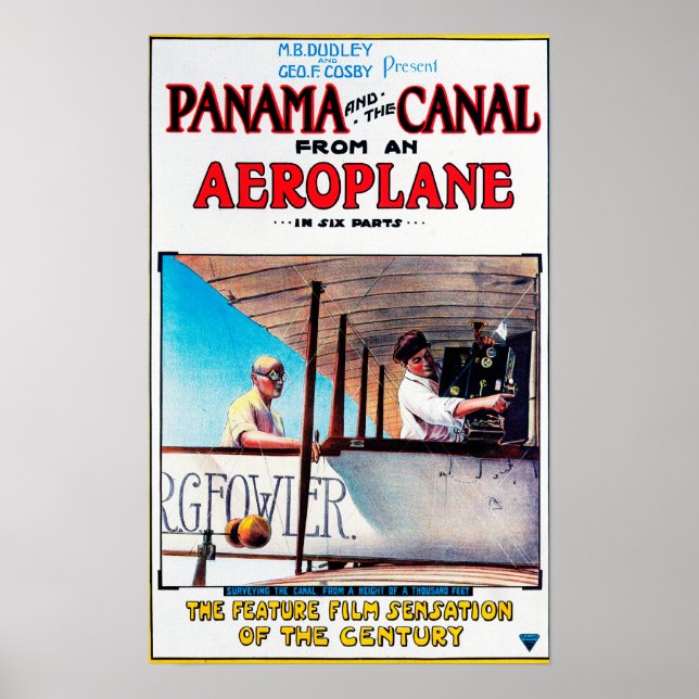 Poster Panamá e Canal Airplane Movie Promo Poste (Frente)