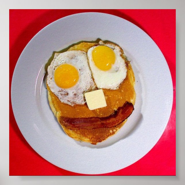 Pôster pancake funny face (Frente)