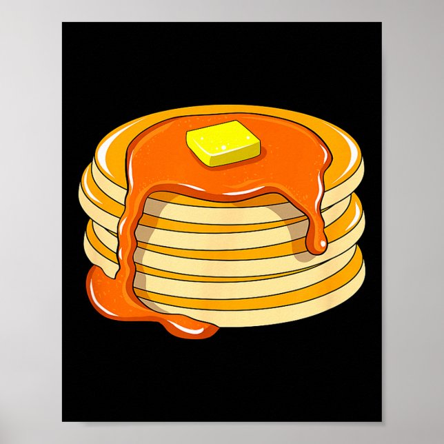 Poster Pancakes And Syrup  (Frente)